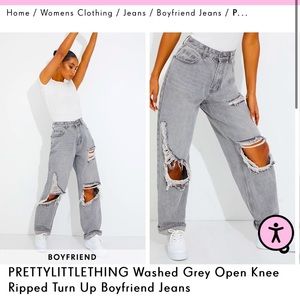 Pretty little thing distressed jeans